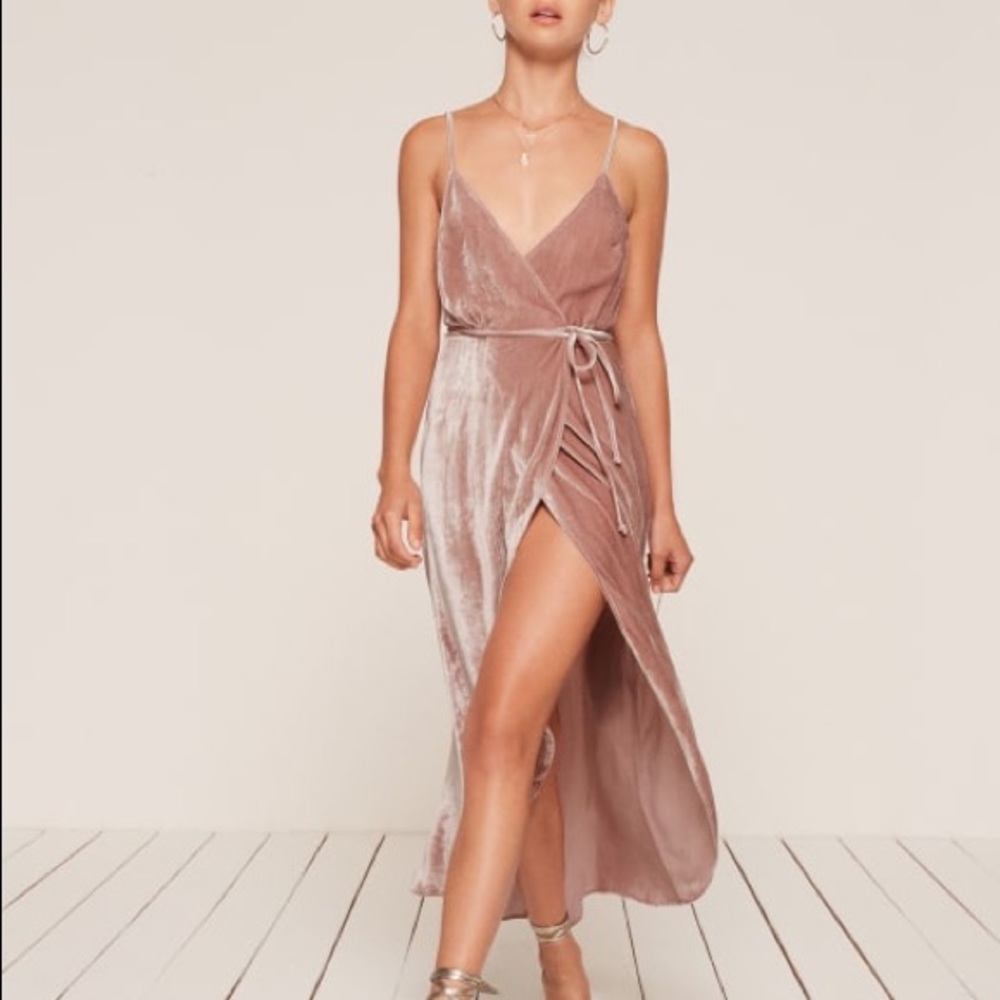 Reformation Anoush Dress in Blush